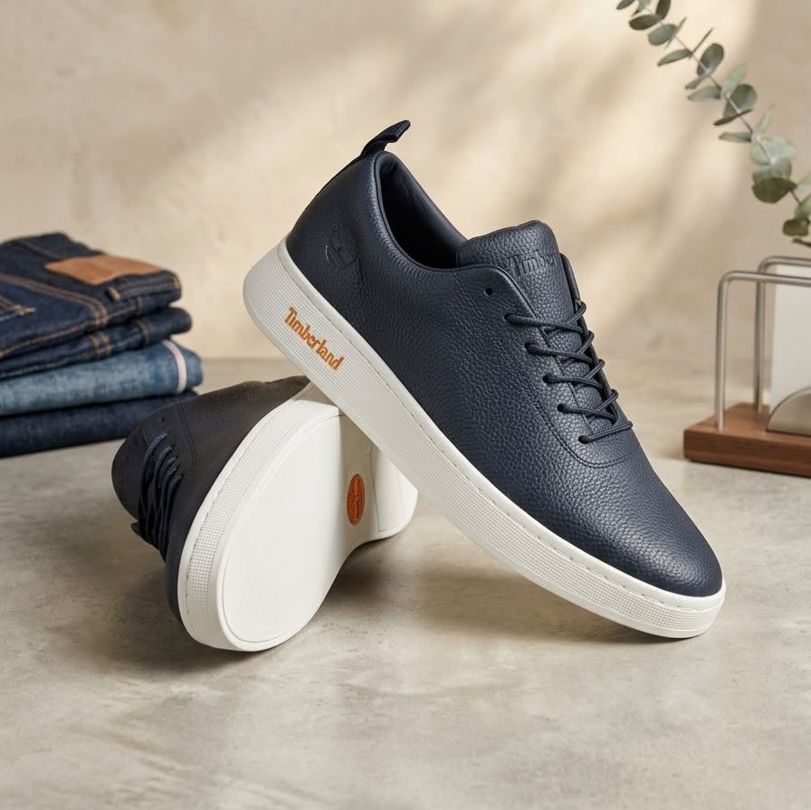 Sneaker cuir ville bleu marine - Enfant (26-35)