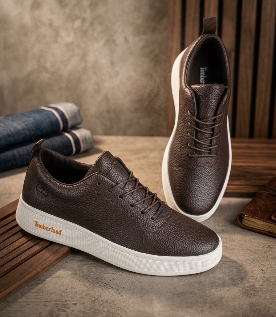 Sneaker cuir ville marron - Enfant (26-35)
