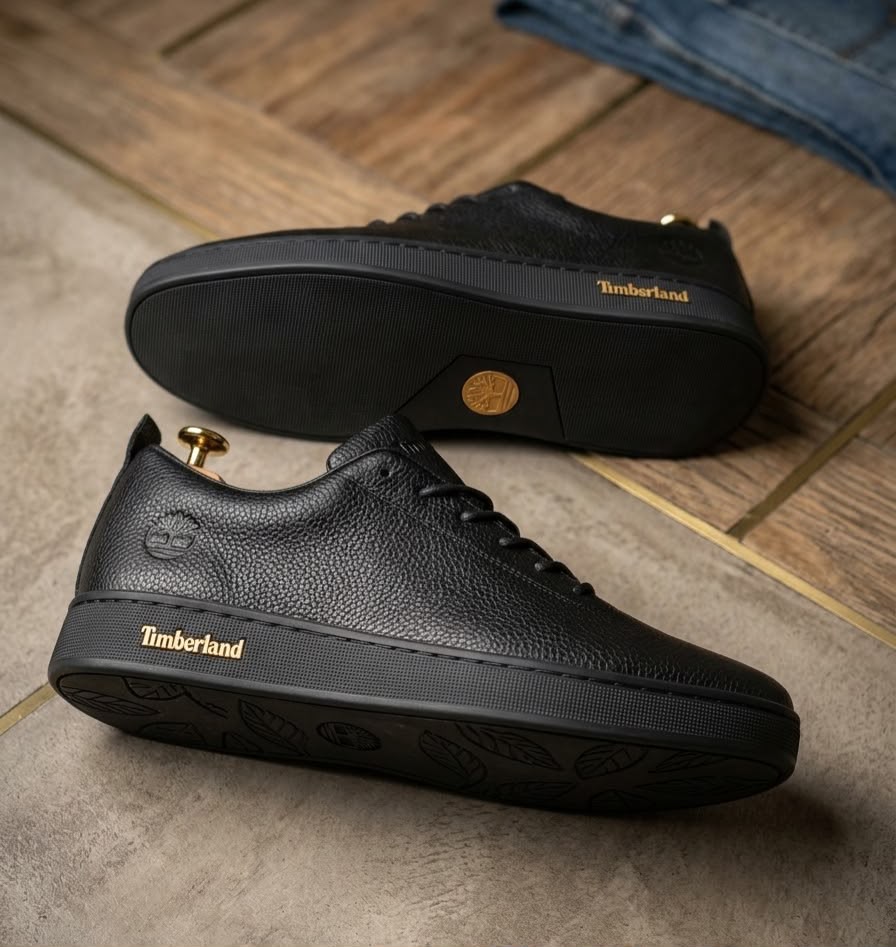 Sneaker cuir ville noir - Enfant (26-35)